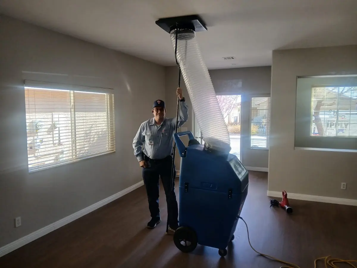 Professional Dryer Vent Cleaning work inside a Sierra Madre home